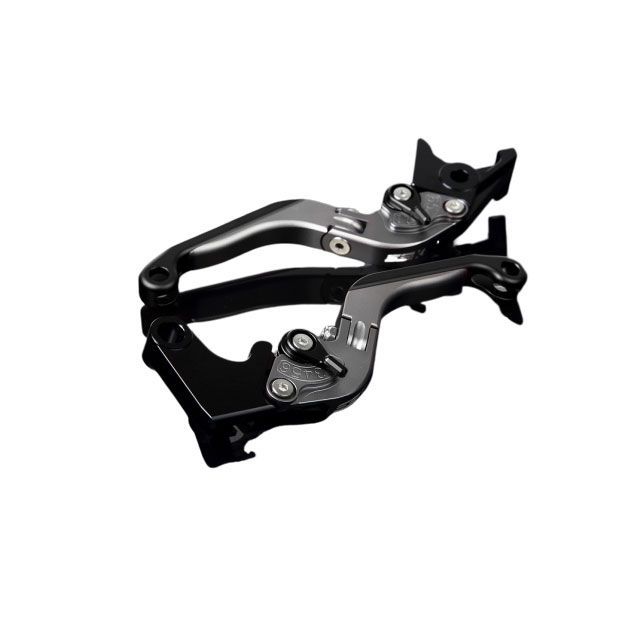 SPEEDRA アルミビレットアジャストレバーセット 可倒延長式（レバー本体：マットチタン） アジャスター マットブラック エクステンション マットブラック LVGM028TM-BKBK
