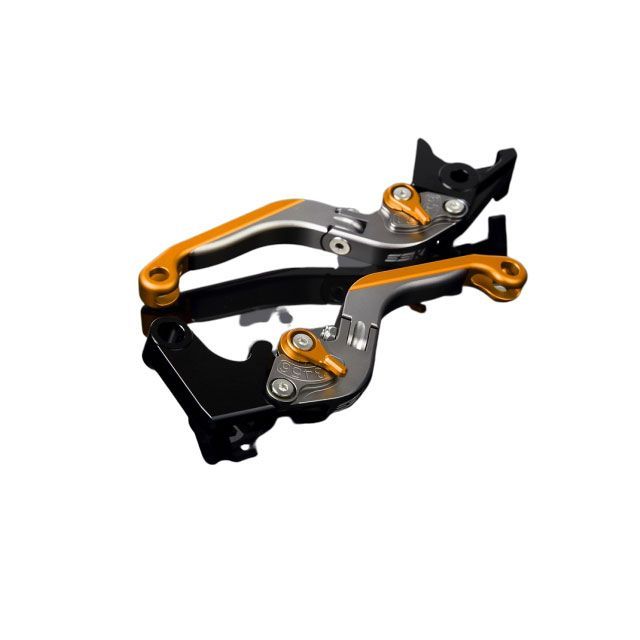 SPEEDRA アルミビレットアジャストレバーセット 可倒延長式（レバー本体：マットチタン） アジャスター マットゴールド エクステンション マットゴールド LVGM028TM-GDGD