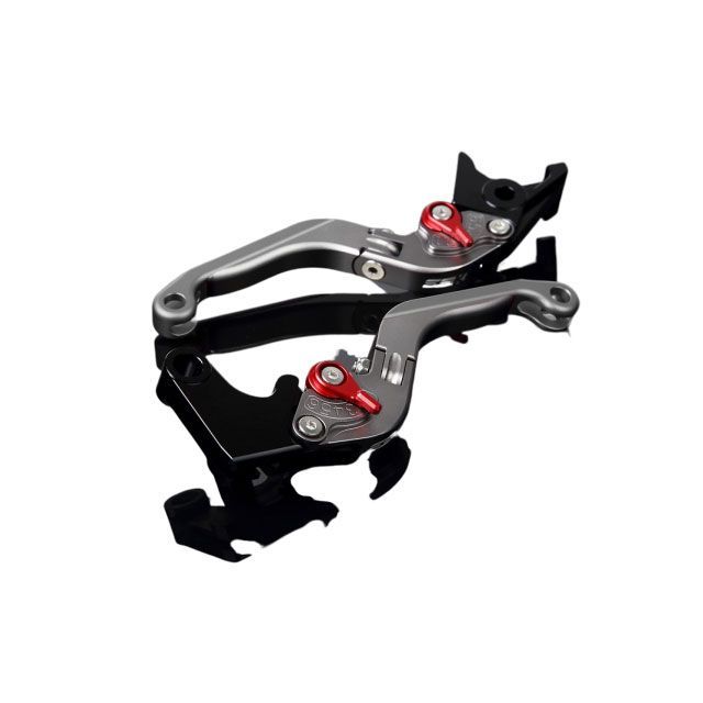 SPEEDRA アルミビレットアジャストレバーセット 可倒延長式（レバー本体：マットチタン） アジャスター マットレッド エクステンション マットチタン LVGM048TM-RDTM