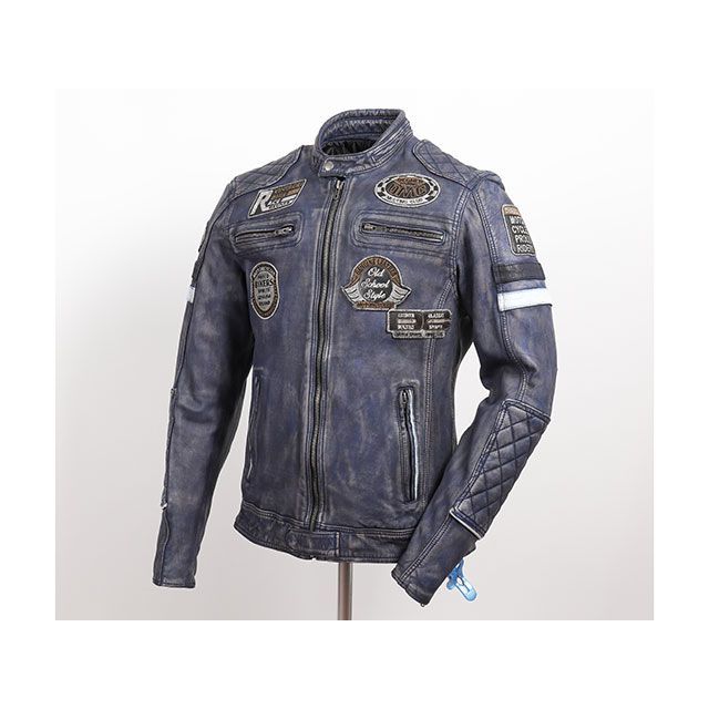 デグナー 2019-2020秋冬モデル 19WJ-13 ワックスシープレザージャケット（ネイビー） サイズ 2XL 19WJ-13-NV