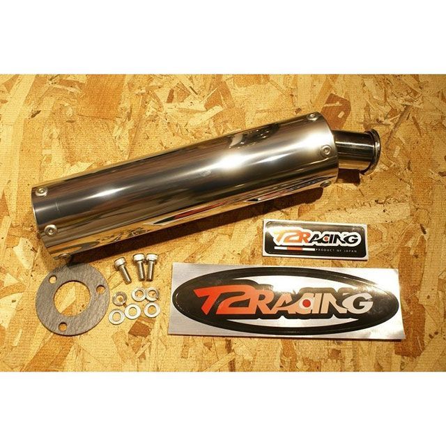 T2レーシング ステンレスサイレンサー 正三角形 NSR250 ステッカー 長方形タイプ T2-CB-S-001