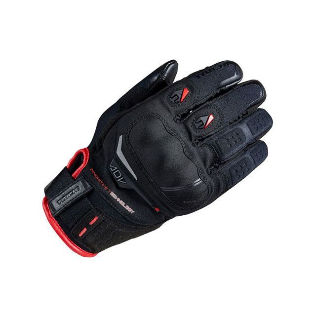 RSタイチ RST451 DRYMASTER コンパス グローブ（ブラック/レッド） サイズ M RST451BK02M