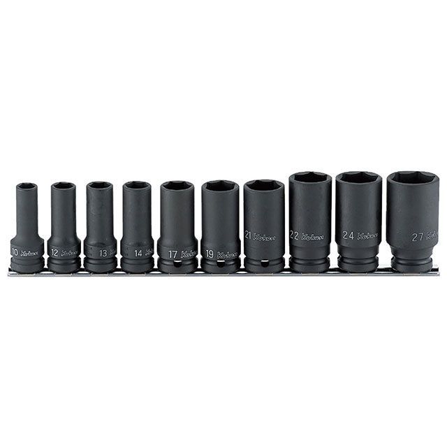 コーケン RS14301X/10 10点組 1/2SQ インパクト6角セミディープソケット・レールセット RS14301X/10｜モトメガネ 店