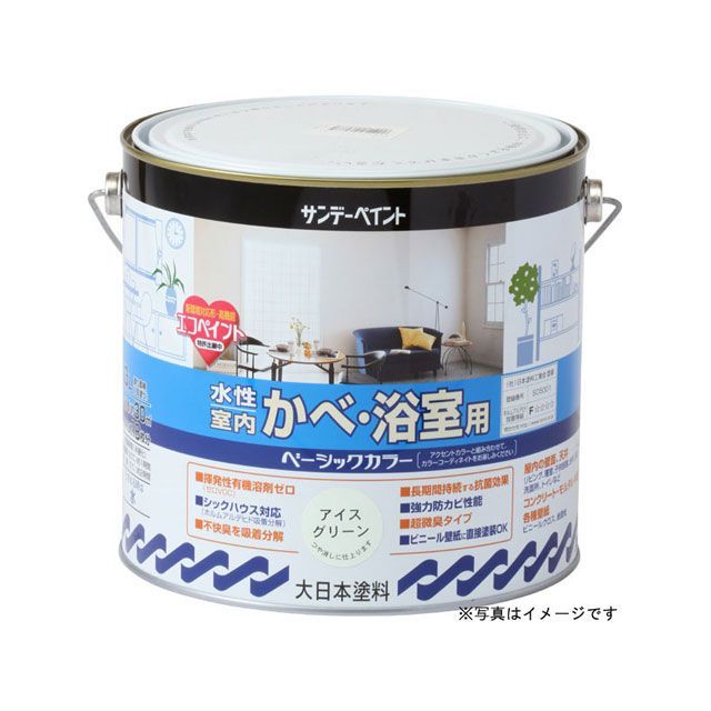 サンデーペイント 水性室内かべ浴室 ハニークリーム 3L #260843 5,925円