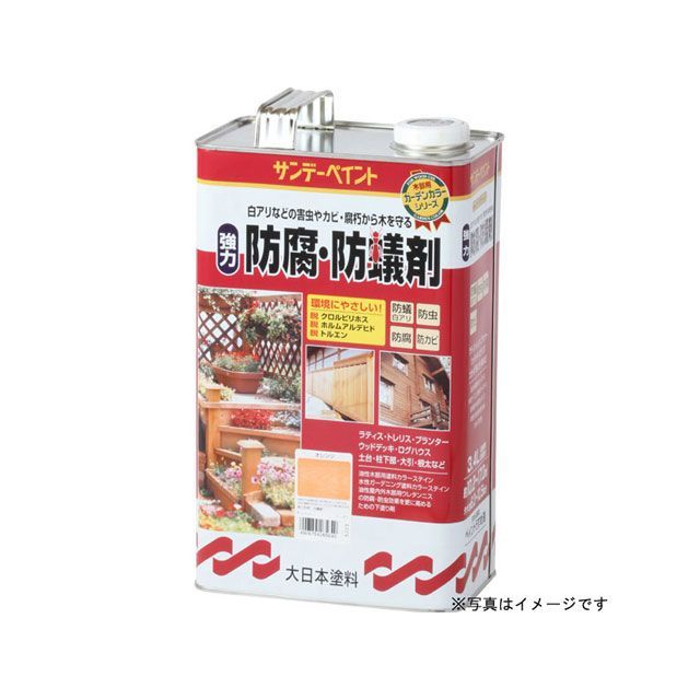 サンデーペイント 強力防腐防蟻剤 ブラウン 3400ml #265633