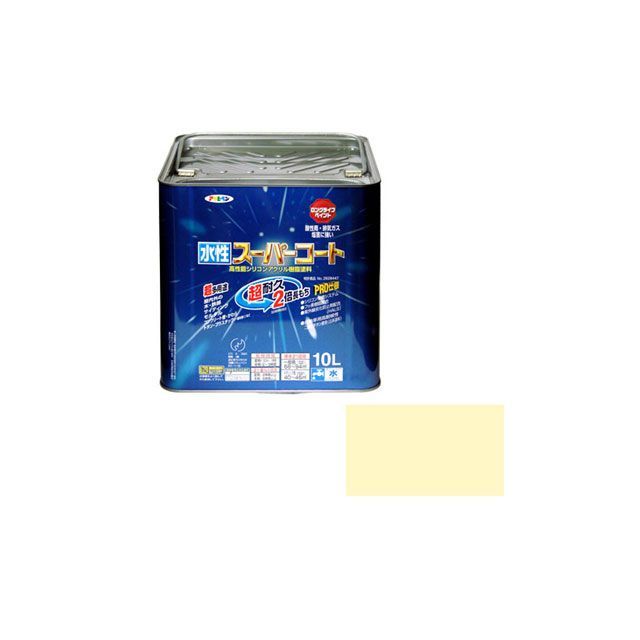 アサヒペン 水性スーパーコート 10L（アイボリー） AP9011459