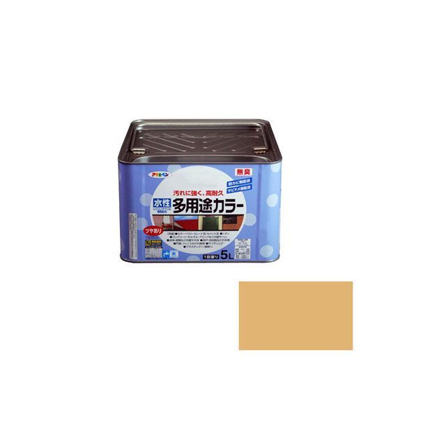 アサヒペン 水性多用途カラー 5L（シトラスイエロー） AP9016654