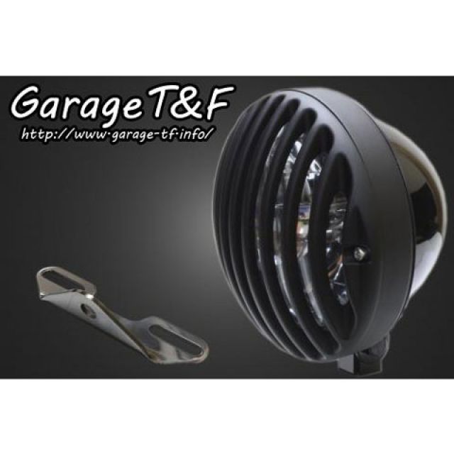 ガレージT&F 5.75インチバードゲージヘッドライト＆ライトステー（タイプB）キット イントルーダー400クラシック ヘッドライト ブラック ゲージ ブラック ・IN400HL21