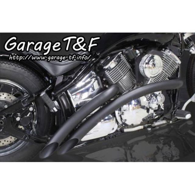 ガレージT&F ベントマフラー（ブラック） タイプ1 ドラッグスター1100 ドラッグスター1100クラシック ・DS1100VTML02