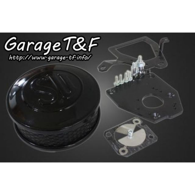 ガレージT&F SUエアクリーナーキット スラッシャー400 カラー ブラック ・SS400AC12