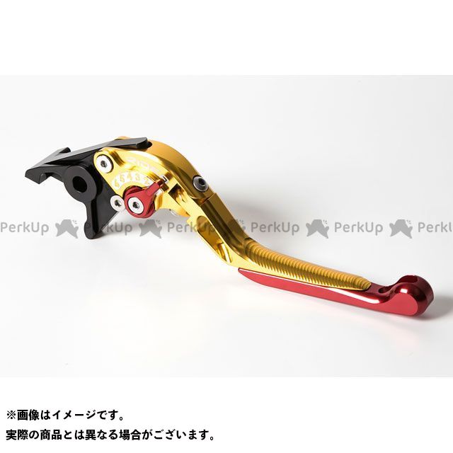 リデア 可倒スライド延長式アジャストブレーキレバー（ゴールド） アジャスト レッド エクステンション ブラック RIKA01470-RDBK