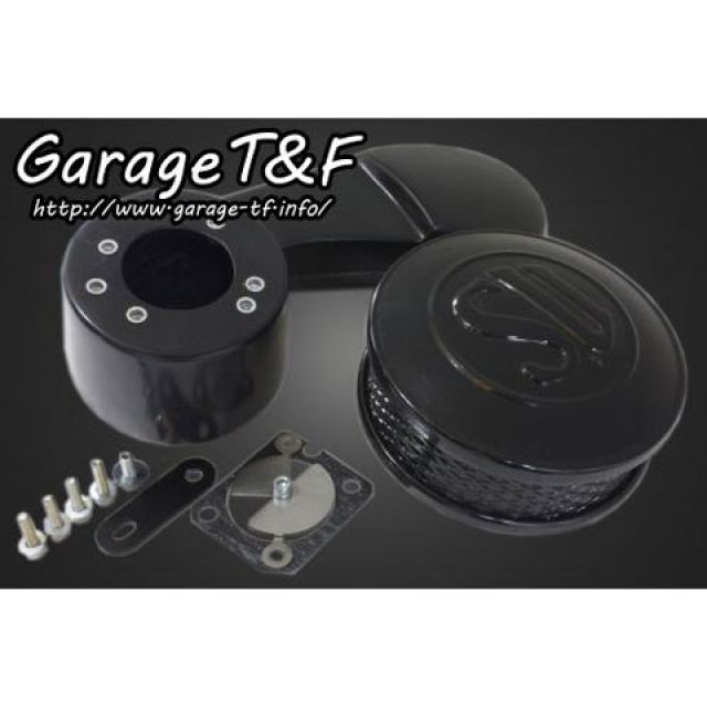 ガレージT&F SUエアクリーナーキット カラー ブラック ・ST400AC12