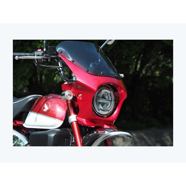 ワールドウォーク モンキー125用ビキニカウル タイプAEROスクリーン（スモーク） モンキー125 カラー パールネビュラレッド ds-07aero-3