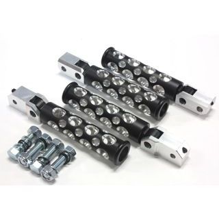 ガレージT&F コンバットフットペグ スティード400/VLX/VCL/VSE/VLS セット内容 フロント＆リアセット カラー 黒 ・ST400FP03｜モトメガネ 店 23,018円