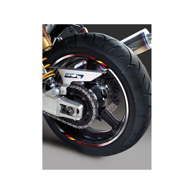 【メーカー直送】エムディーエフ 10mm幅 デリコロールリムストライプ ホワイトタイプ 汎用 サイズ 二輪11インチ/四輪10インチ RIM-10M-T3WH-11