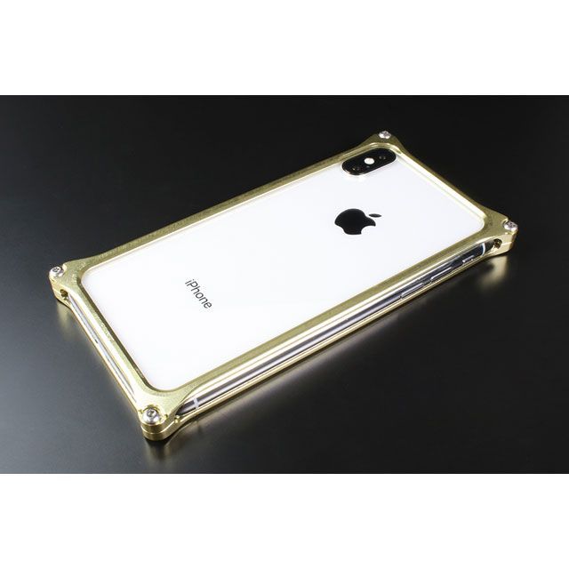 GILD design（mobile item） GI-422CG ソリッドバンパー for iPhone Xs/X（シャンパンゴールド） 42481