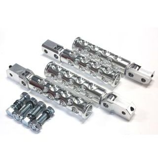 ガレージT&F コンバットフットペグ XV250ビラーゴ セット内容 フロント＆リアセット カラー ポリッシュ ・XV250FP02｜モトメガネ 店