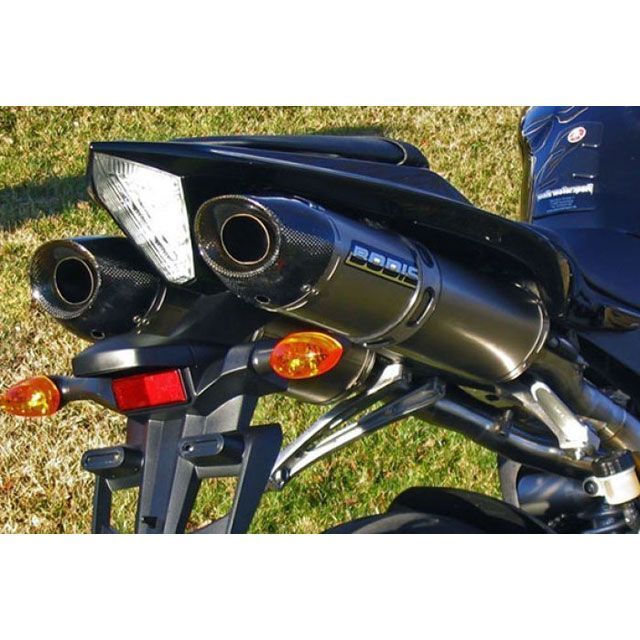 ボディス スリップオンマフラー セット ステンレス/フルチタン Oval Q2C ヨーロッパ公道走行認可 for YZF R1(07-08)|YR1-043 YZF R1-R1M bod_YR1-043|モトメガネ 店