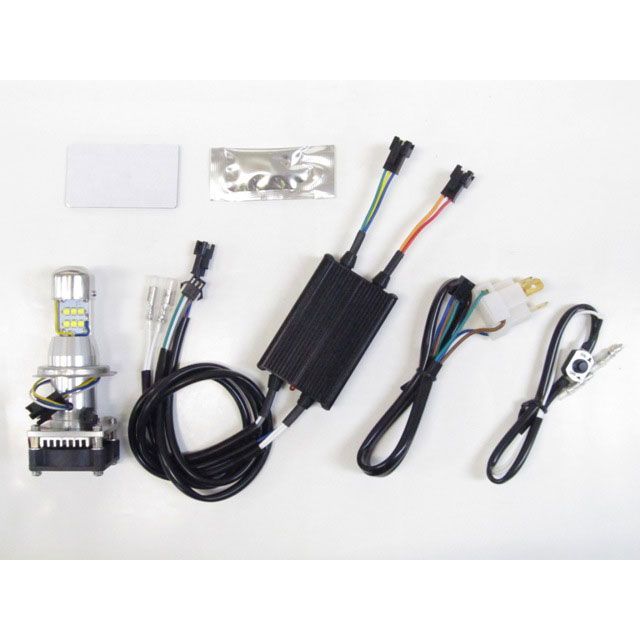 PROTEC 汎用 ヘッドライト・バルブ LB4HL-R Hi-Lo同時点灯 H4R LEDヘッドライトバルブ DC12v 30w 6000k プロテック