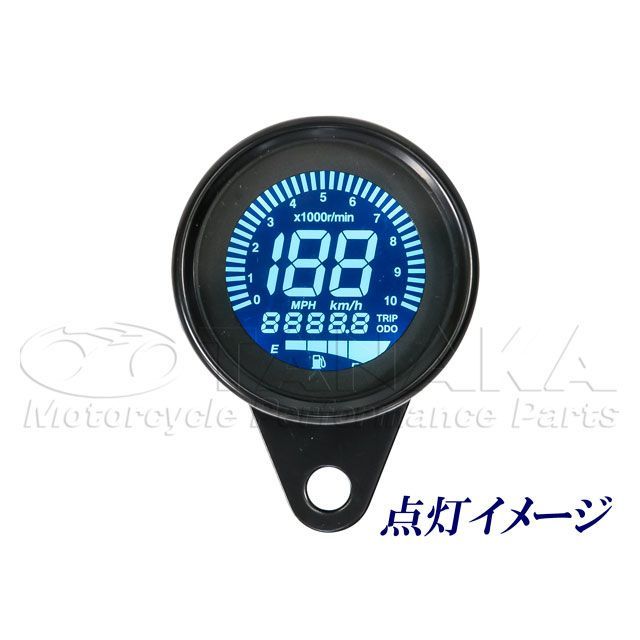 田中商会 汎用（12V） 60mm デジタルスピードメーター 汎用 ca1643