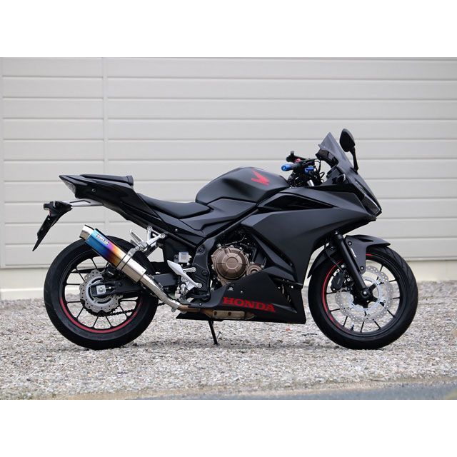 ダブルアールズ ラウンドフルエキゾースト チタン（焼色） CBR400R BK1440JM