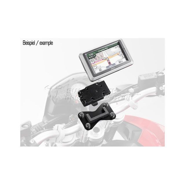 SWモテック QUICK-LOCK（クイックロック）GPS-マウント ショックアブソーベント ブラック K 1200 GT K 1300 GT sw_GPS_07_646_10200B