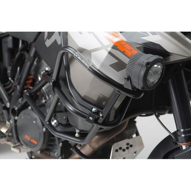 SWモテック アッパークラッシュバー オリジナル KTM クラッシュバー -ブラック- 1290 SAdv R/S(16-)、1090 Adv(16-).|SBL sw_SBL_04_879_10001B|モトメガネ 店