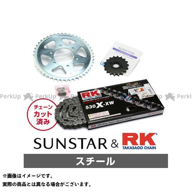 セット商品 KR52415 サンスター スプロケット&RKチェーンキット(スチール) Z1000J KR52415|モトメガネ 店
