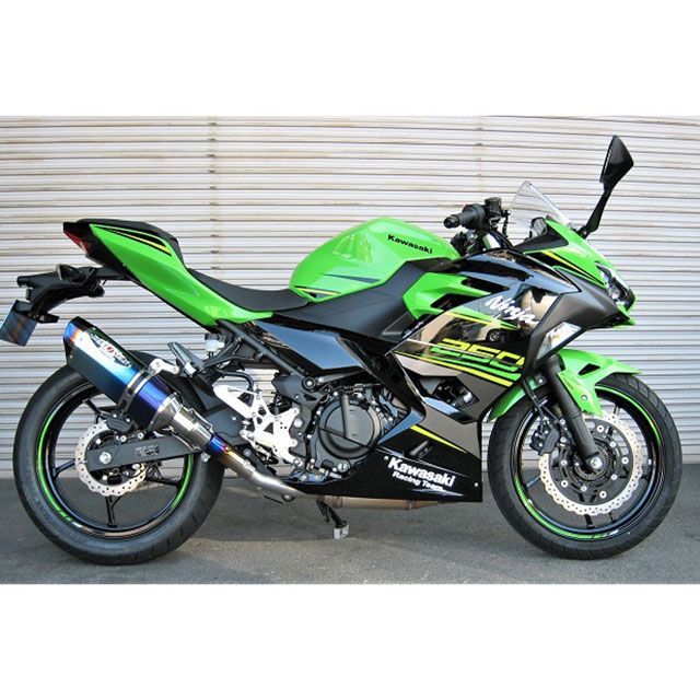 ビートジャパン NASSERT Evolution Type II スリップオンマフラー（メタルブラック） Ninja250 0228-KE5-MB