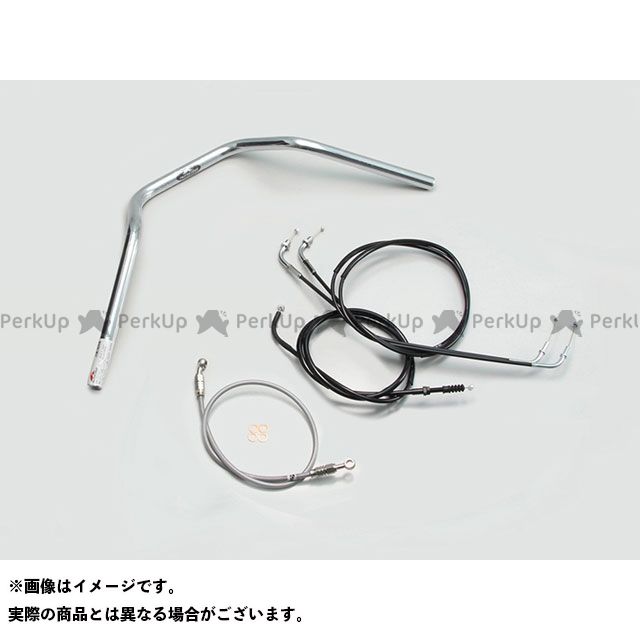 ハリケーン ナロー3型 ハンドルSET（クロームメッキ） エストレヤRS H716-047C