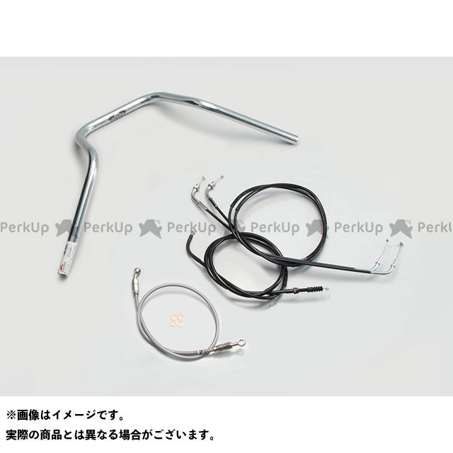 ハリケーン ナロー4型 ハンドルSET（クロームメッキ） エストレヤRS H716-048C｜モトメガネ 店