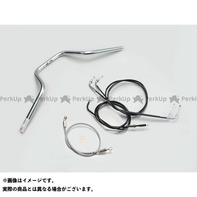 ハリケーン ヨーロピアン4型 ハンドルSET（クロームメッキ） エストレヤRS H716-073C