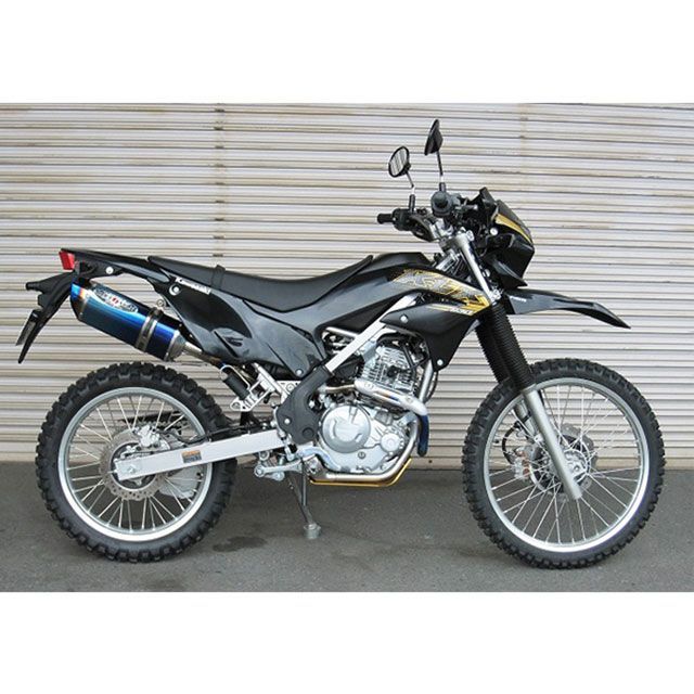 ビートジャパン NASSERT Evolution Type II フルエキゾーストマフラー KLX230 サイレンサー ブルーチタン 0227-KF4-BL|モトメガネ 店