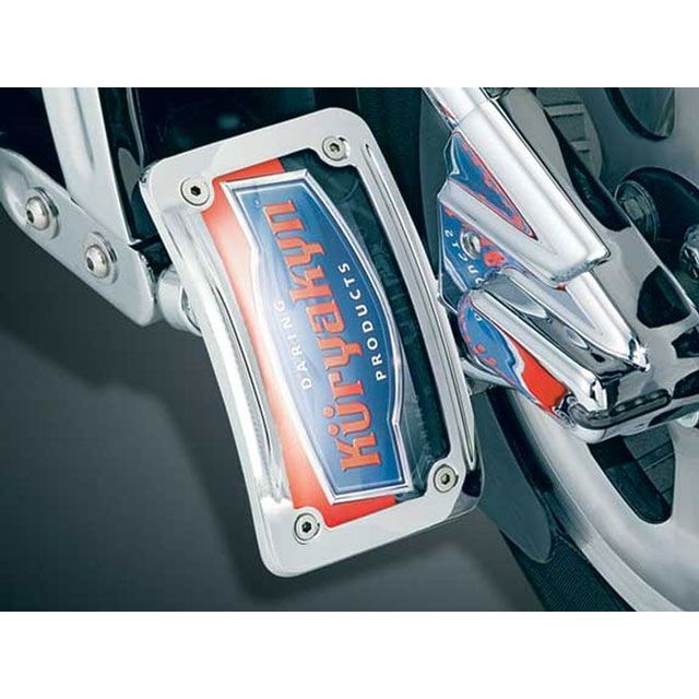 クリアキン サイドマウントナンバーホルダー クローム カーブ 横置き 4&times;7汎用 汎用 T14-KUR9251｜モトメガネ 店