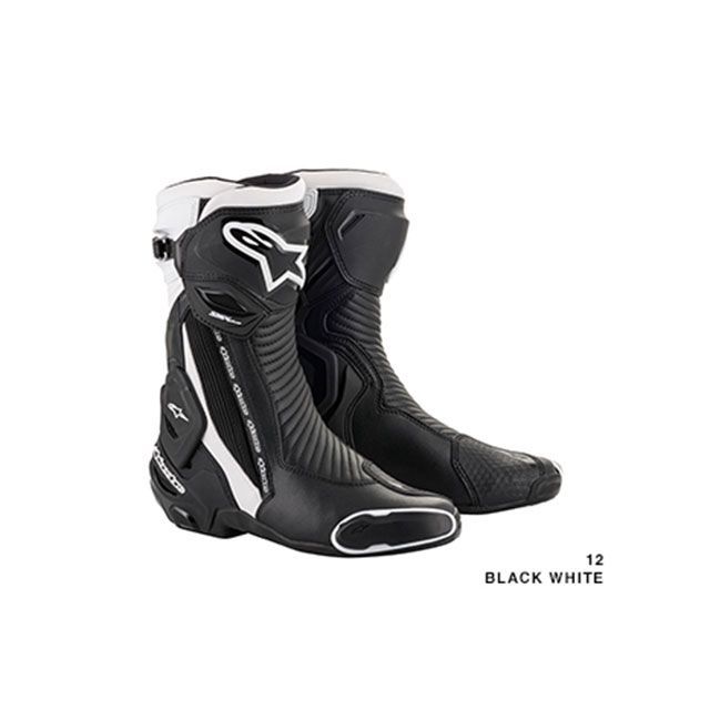 Alpinestars レーシングブーツ SMX プラス v2ブーツ ブラック ホワイト サイズ 【新品、本物、当店在庫だから安心】