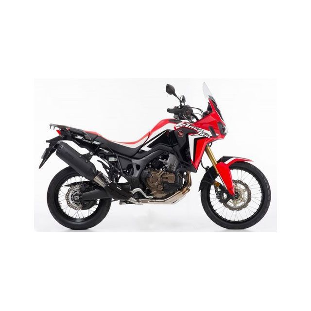ボス エキゾースト Desert Fox ブラックエディション-スリップオン（EU圏公道走行認可eマーク付） CRF 1000 Africa Twin bos_1640210B｜モトメガネ 店