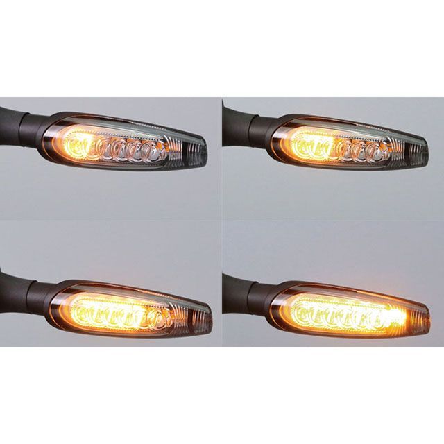 キジマ LEDウインカーランプ TRタイプ シーケンシャル（クリア） 汎用 219-5177A