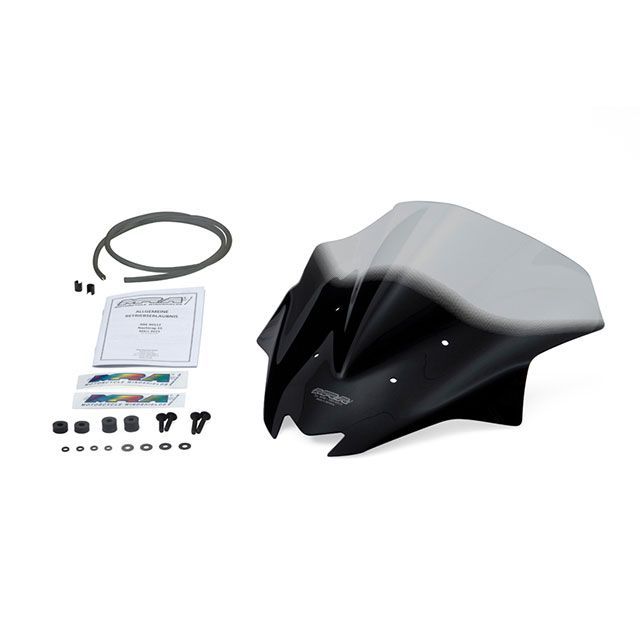 エムアールエー スクリーン レーシング Z250 カラー スモーク MR668S｜モトメガネ 店