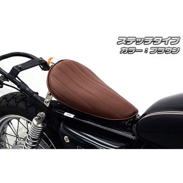 ウイルズウィン CB400SS用 ロングノーズソロシートキット CB400SS タイプ ステッチタイプ カラー ブラウン