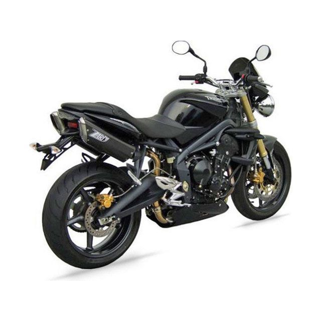 ザード N. 2 BLACK ステンレススチール -ALU レーシング スリップオン for TRIUMPH STREET TRIPLE 675 | ZTPH040SSR STREET TRIPLE 675 zar_ZTPH040SSR|モトメガネ 店