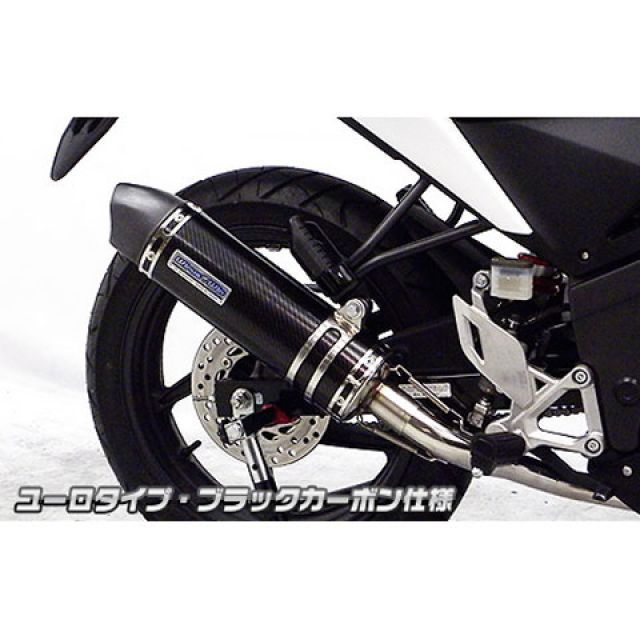 ウイルズウィン CBR125R（EBJ-JC50）用 ダイナミックマフラー ユーロタイプ（フルエキゾースト） CBR125R サイレンサー ブラックカーボン仕様