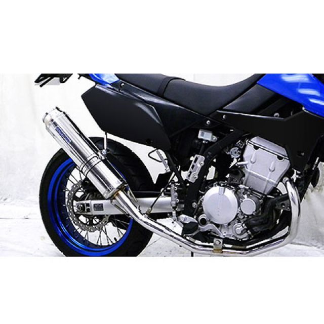 ウイルズウィン JBK-LX250V/JBK-LX250S用 ダイナミックマフラー バズーカータイプ D-TRACKER250/KLX250 サイレンサー ステンレス仕様