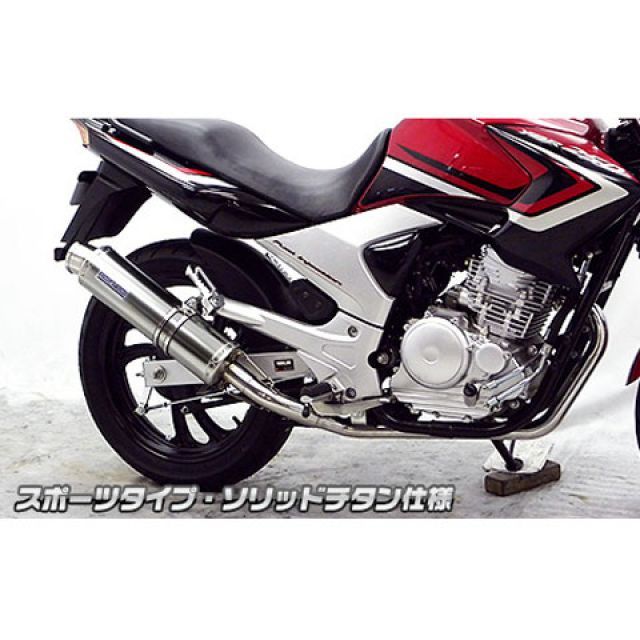 ウイルズウィン YBR250（PCNLD）用 ダイナミックマフラー スポーツタイプ（O2センサー取付口付） YBR250 サイレンサー ソリッドチタン仕様 39,140円