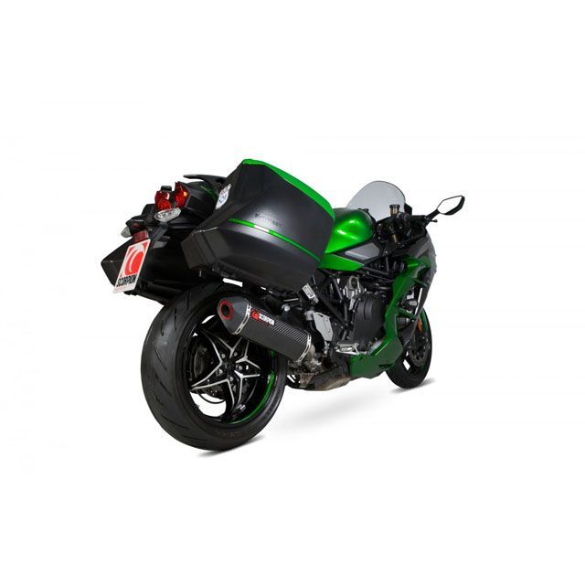 スコーピオン Serket Slip-on Carbon Fibre Sleeve EC Approved ｜ RKA122CEO Ninja H2-SX/H2-SX SE scom_RKA122CEO