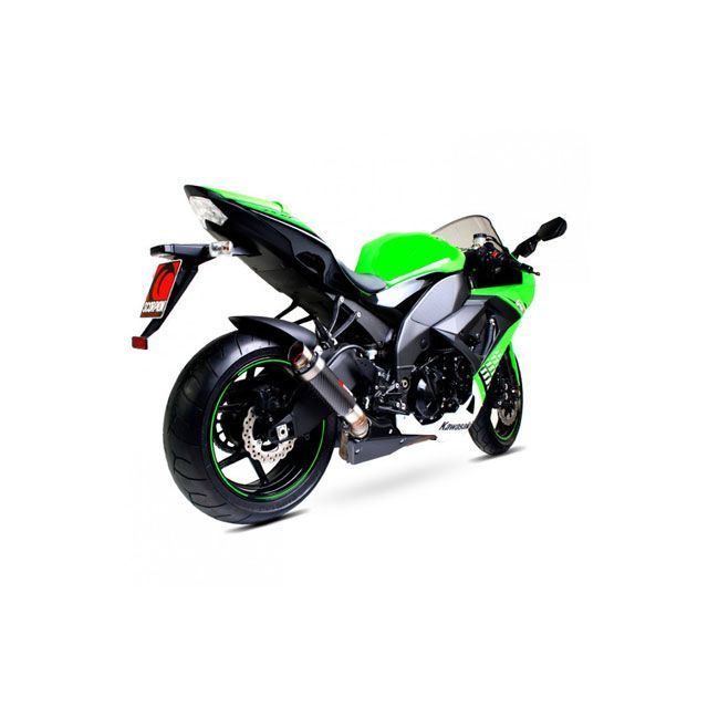 スコーピオン RP1-GP スリップオン カーボンファイバースリーブ Homologated Kawasaki Ninja ZX-10R 08-10 2008-2 ｜ KA1000CEM Ninja ZX-10R scom_KA1000CEM｜モトメガネ 店