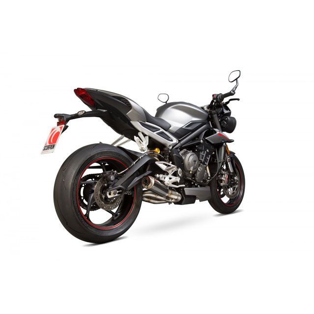 スコーピオン RP1-GP スリップオン カーボンファイバースリーブ Homologated Triumph Street Triple 765 17-Current | TR1001CEM Street Triple 765 scom_TR1001C…|モトメガネ 店