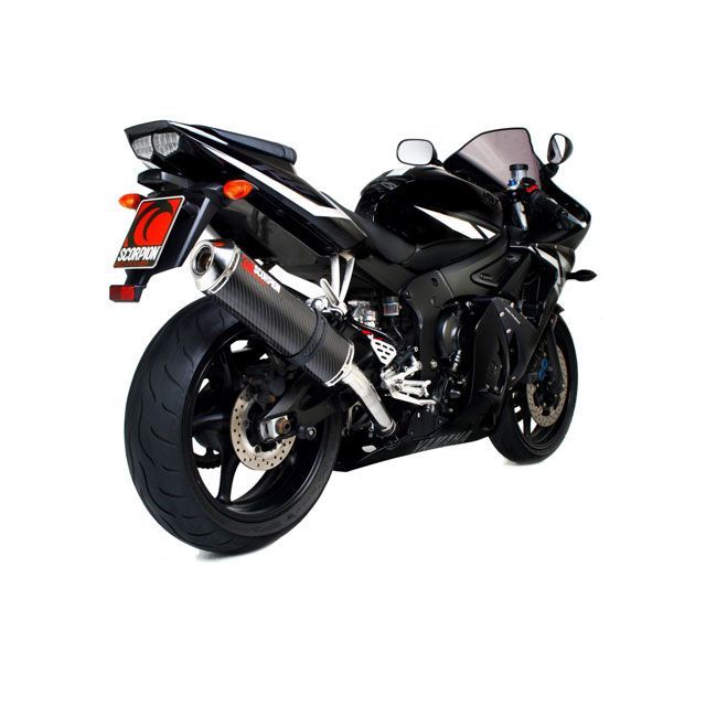 スコーピオン Factory オーバルスリップオン カーボンファイバースリーブ Homologated Yamaha YZF R6 03-05 2003-2005 | EYA68CEO YZF 600 R6 scom_EYA68CEO|モトメガネ 店
