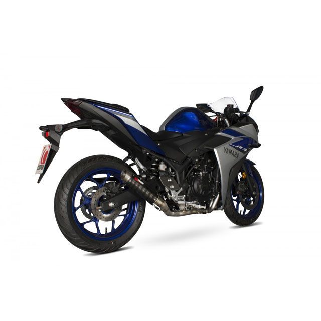 スコーピオン RP1-GP フルシステム カーボンファイバースリーブ Yamaha YZF R3 / R25 2014-2016 ｜ YA1001SYSCEM YZF R3/R25 scom_YA1001SYSCEM