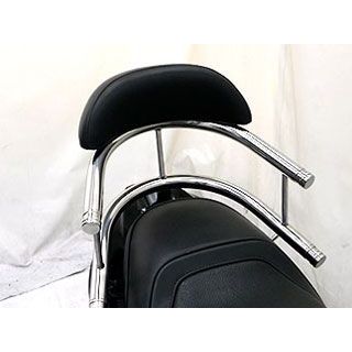 ウイルズウィン アドレスV125S用バックホールドタンデムバー アドレスV125S タイプ エレガントタイプ バックレストサイズ スモール｜モトメガネ 店