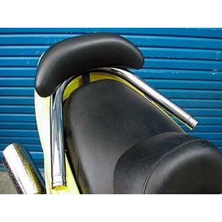 ウイルズウィン マジェスティ125用 ウイルズウィン製リアスポイラー専用バックレスト付 38φタンデムバー マジェスティ125 タイプ エレガントタイプ
